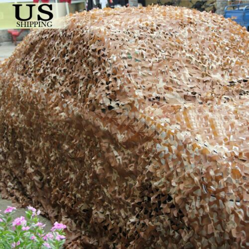 Desert Camouflage Woodland Military Net Camo Netting Hunting Camping Tent Cover