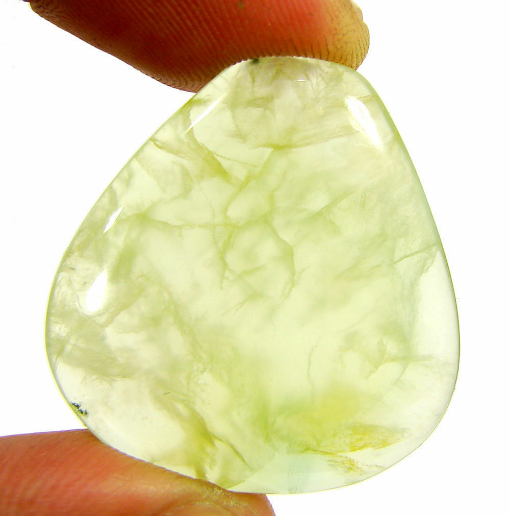 36.00 Ct Natural Green Prehnite Loose Cabochon Gemstone Beautiful Stone - 12700