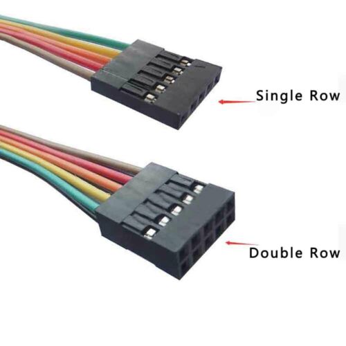 Single/double Row Dupont 2.54mm Rainbow Cable Ribbon Jumper Wire Female-female